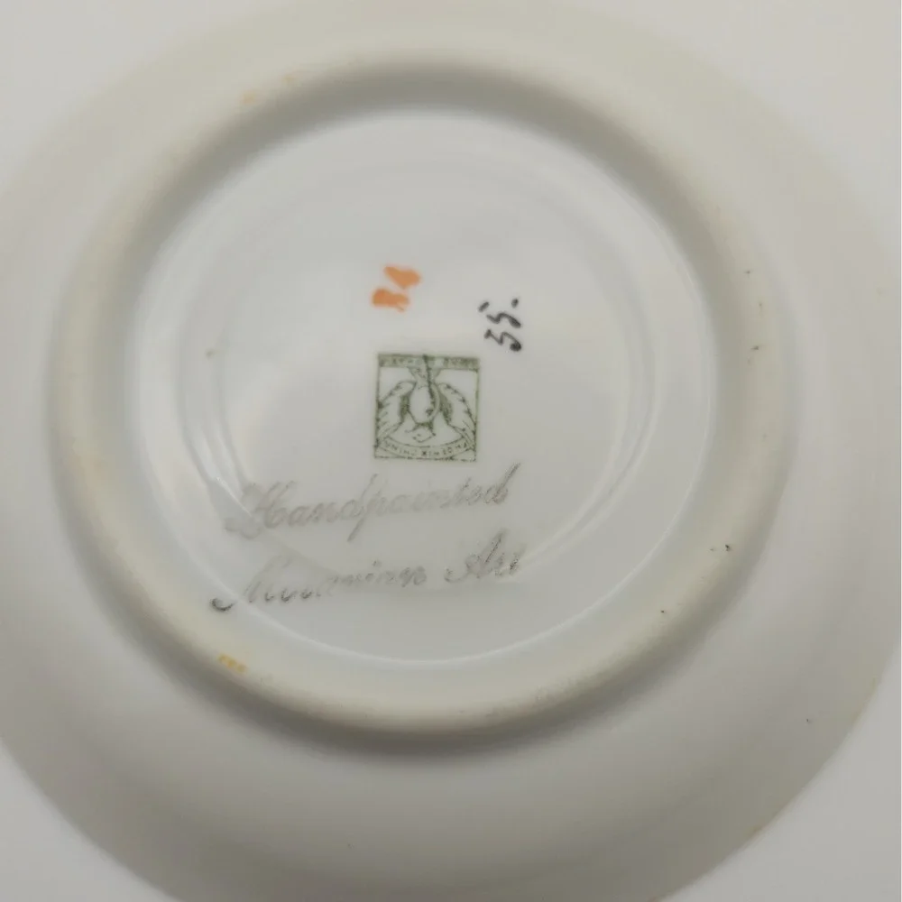 Vintage Phoenix China Czech Demitasse Cup Saucer & Handpainted Moravian Art